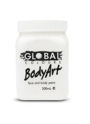 White Body and Face Paint