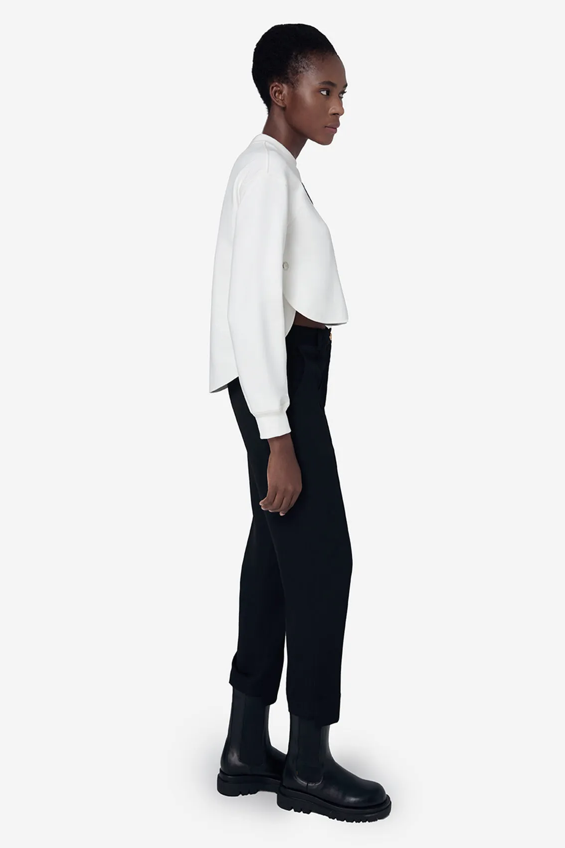 WHITE SNOWFALL SWEATSHIRT