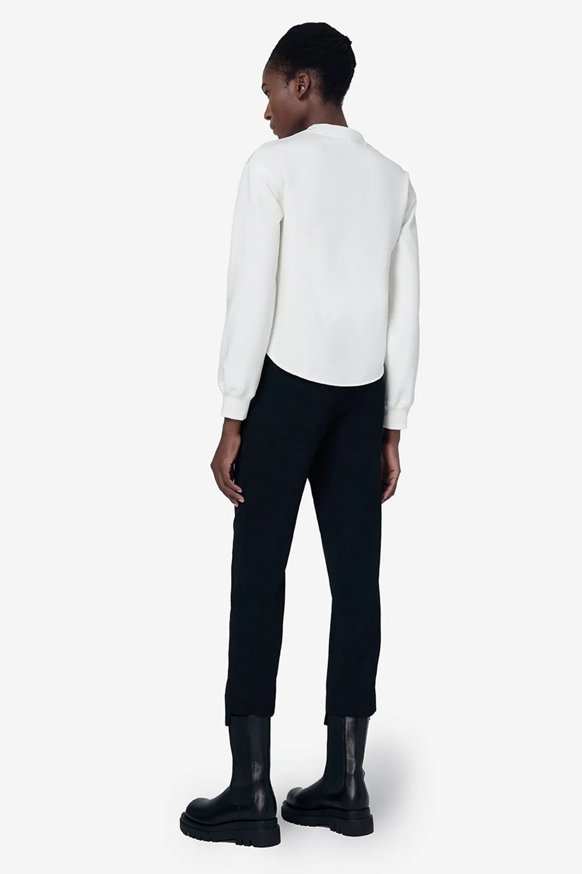 WHITE SNOWFALL SWEATSHIRT