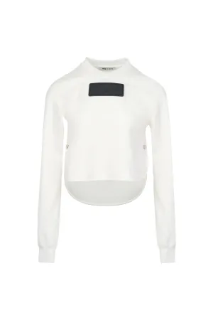 WHITE SNOWFALL SWEATSHIRT