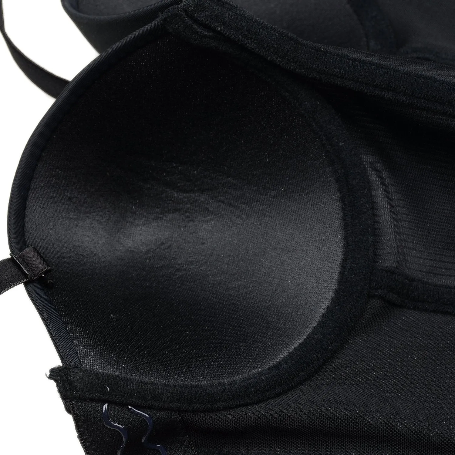 Women Smooth Long Bustier Crop Top Basic Corset Top Black with Detachable Straps