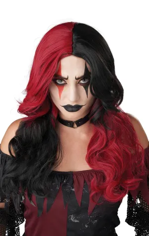 Womens Jester Halloween Wig