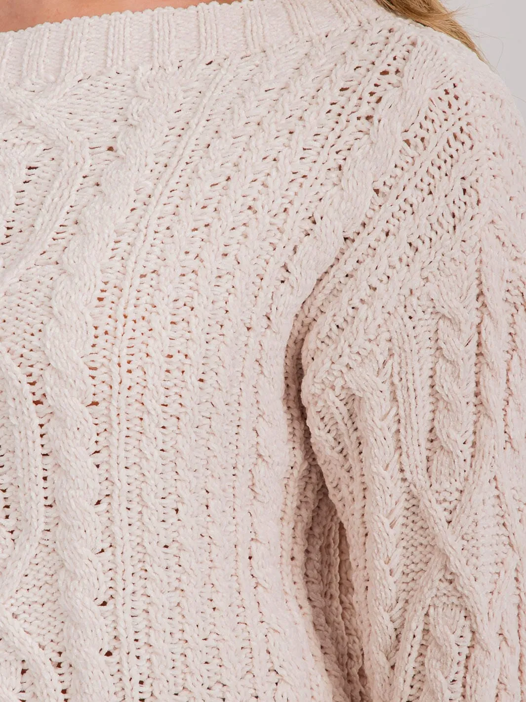 WOMEN'S LONG SLEEVE OFF SHOULDER KNIT PULLOVER SWEATER