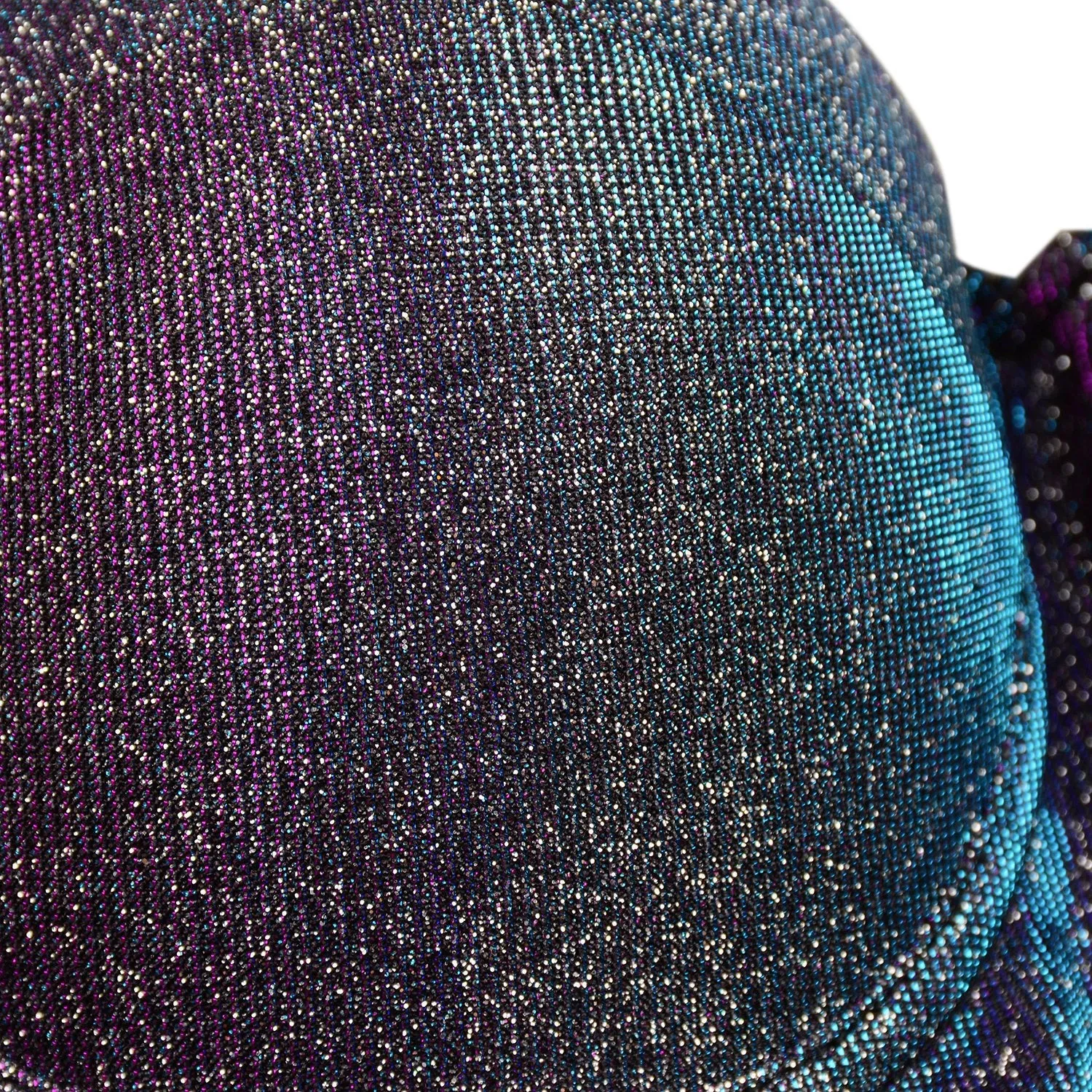 Women's Shiny Bustier Crop Top Sexy Prom Corset Top Bra Gradient Purple