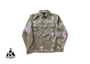 Work Dog Jacket "Pink & Checkered Crosses"