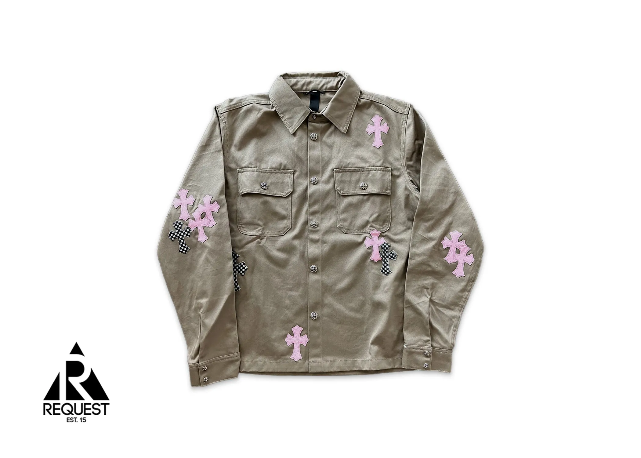 Work Dog Jacket "Pink & Checkered Crosses"