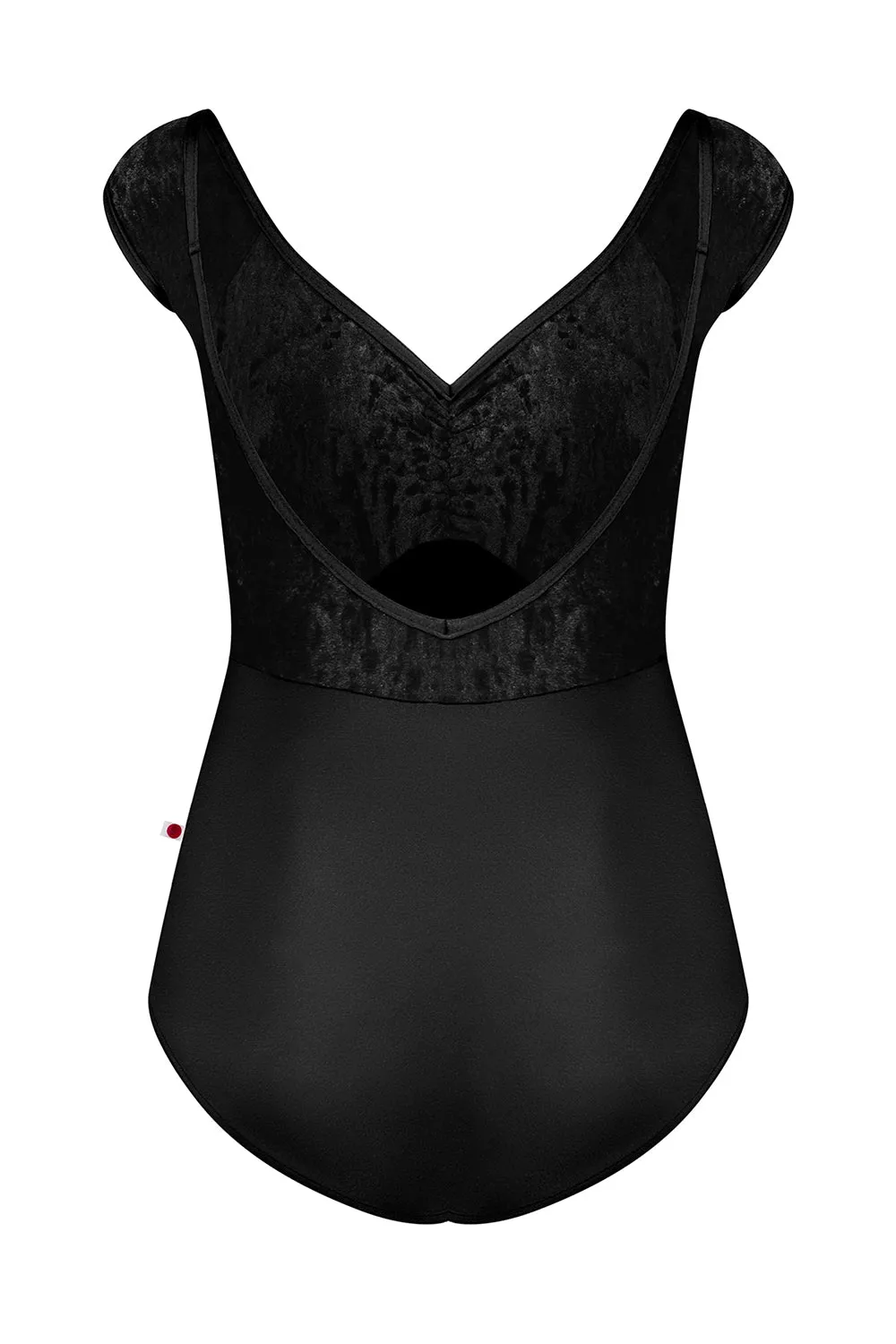 Yumiko Elli Nylon/Crushed-Velvet Black