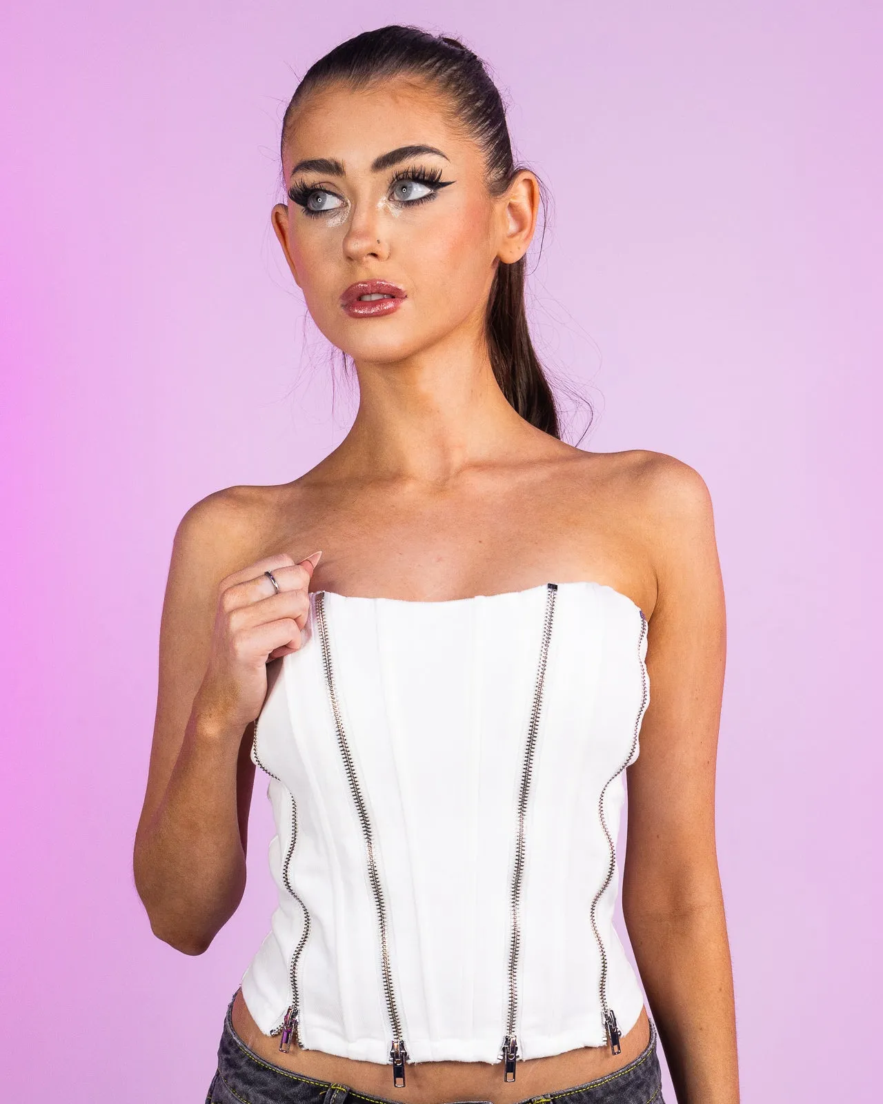 Zip It Corset Top
