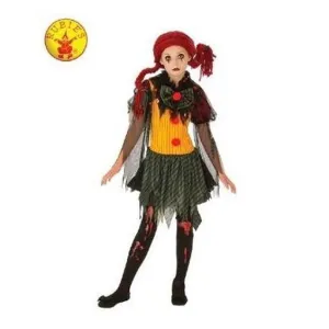 Zombie Girl Clown Costume Size M